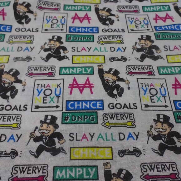 Fun MR. MONOPOLY & BLACK ICONS Handmade Cotton Pillowcase Fits A Standard/Queen - Picture 1 of 3